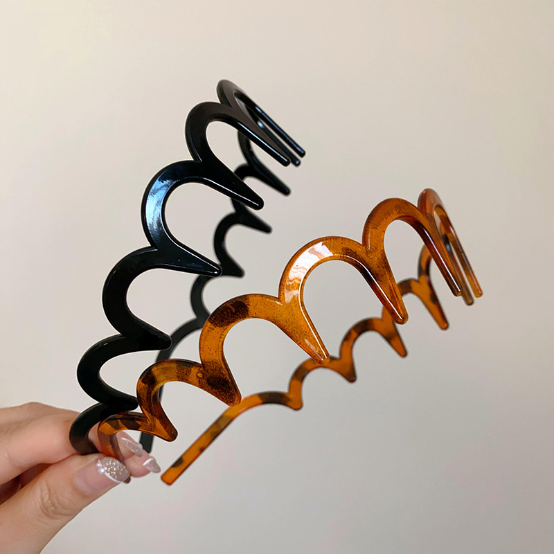 Resin Art Ocean - عصابات رأس عصرية بتصميم مموج من
