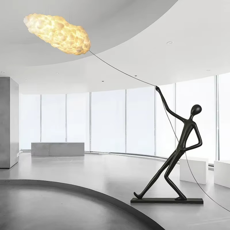 Resin Art Floor Design - شخصية النحت الراتنج LED مصباح أرضي