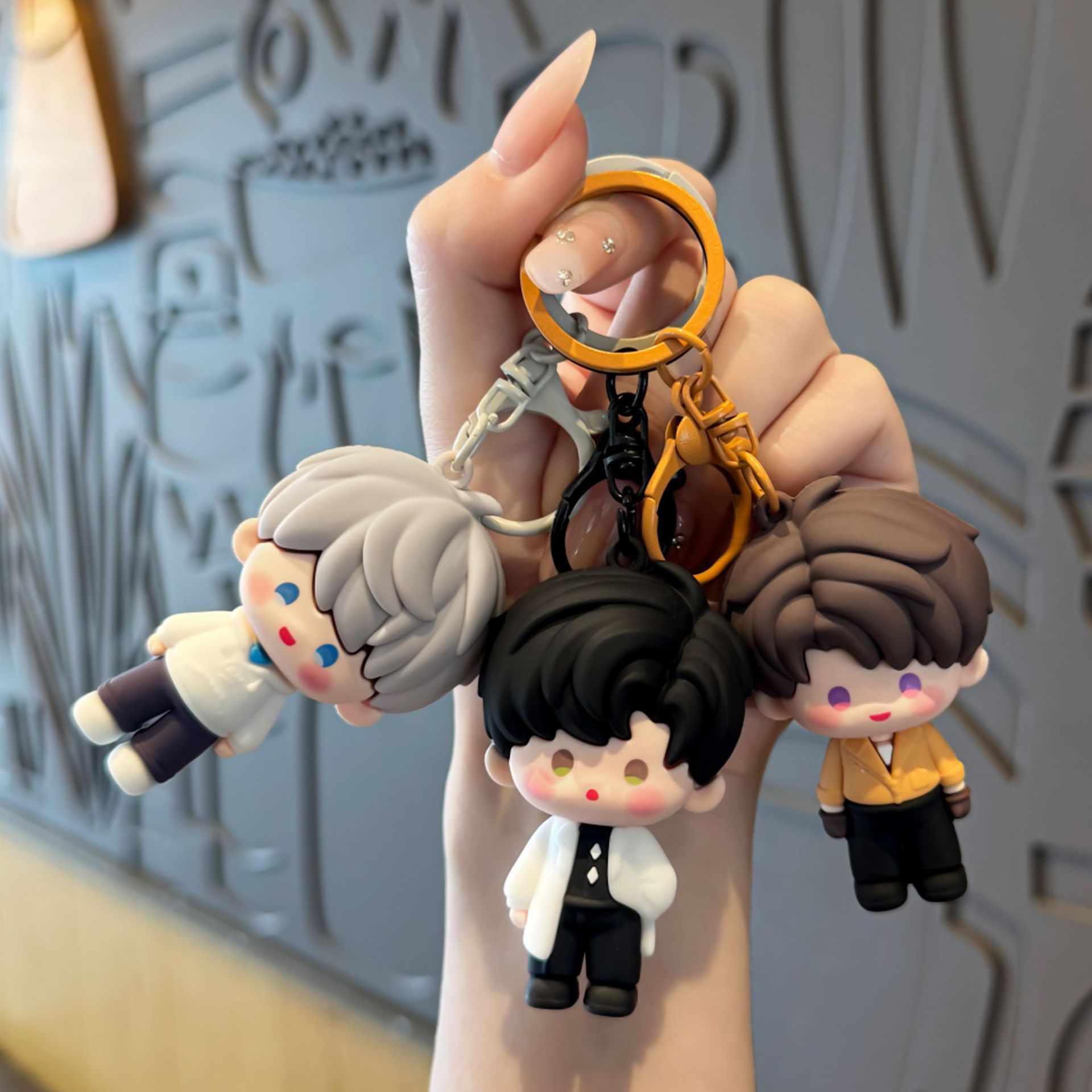 Resin Art Things - سلسلة مفاتيح شخصية لعبة Love and