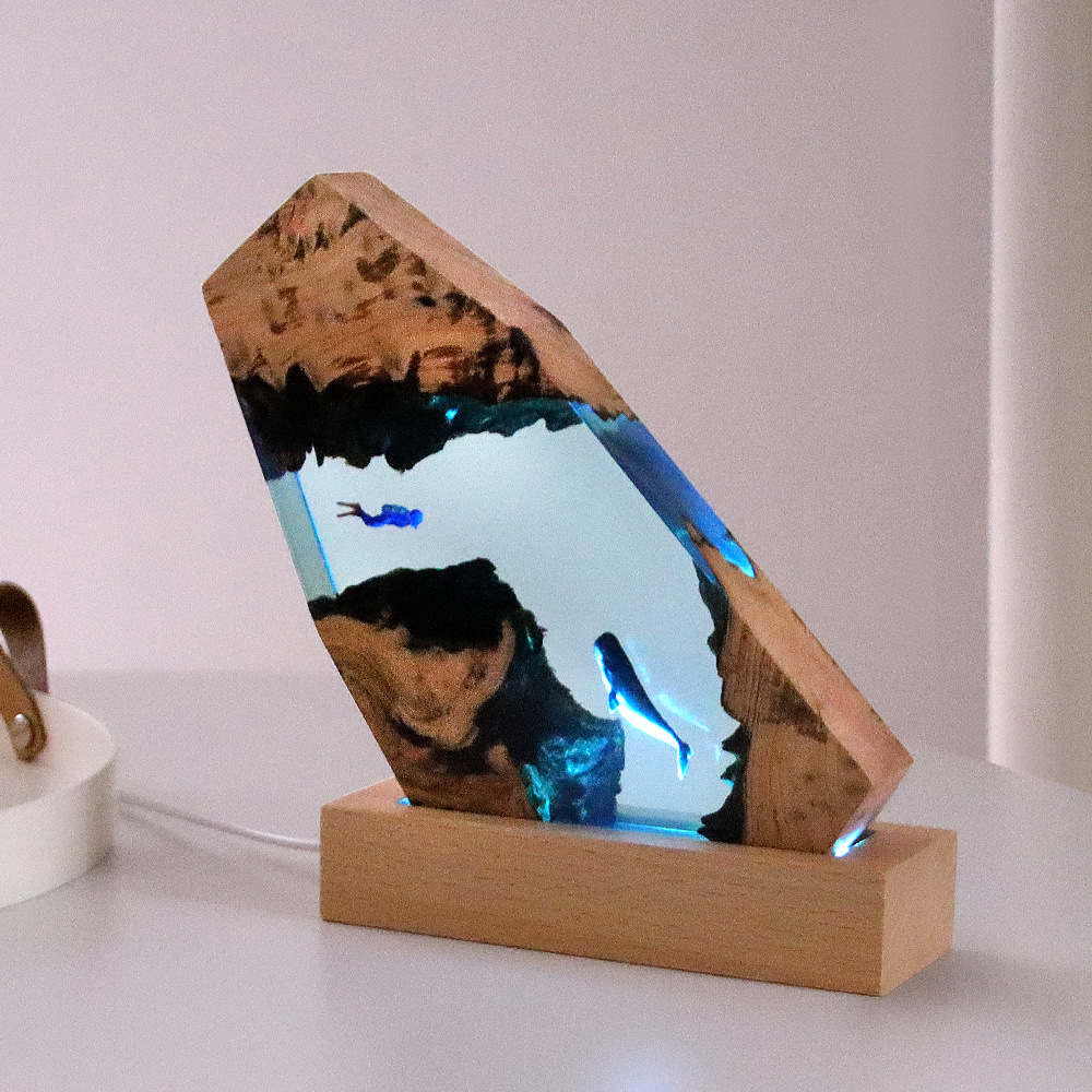 Resin Art Anniversary Gift - ديكور منزلي جديد على شكل غواصة