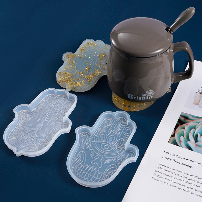 Resin Art Mould - 1 قطعة Coaster بها بنفسك كوستر