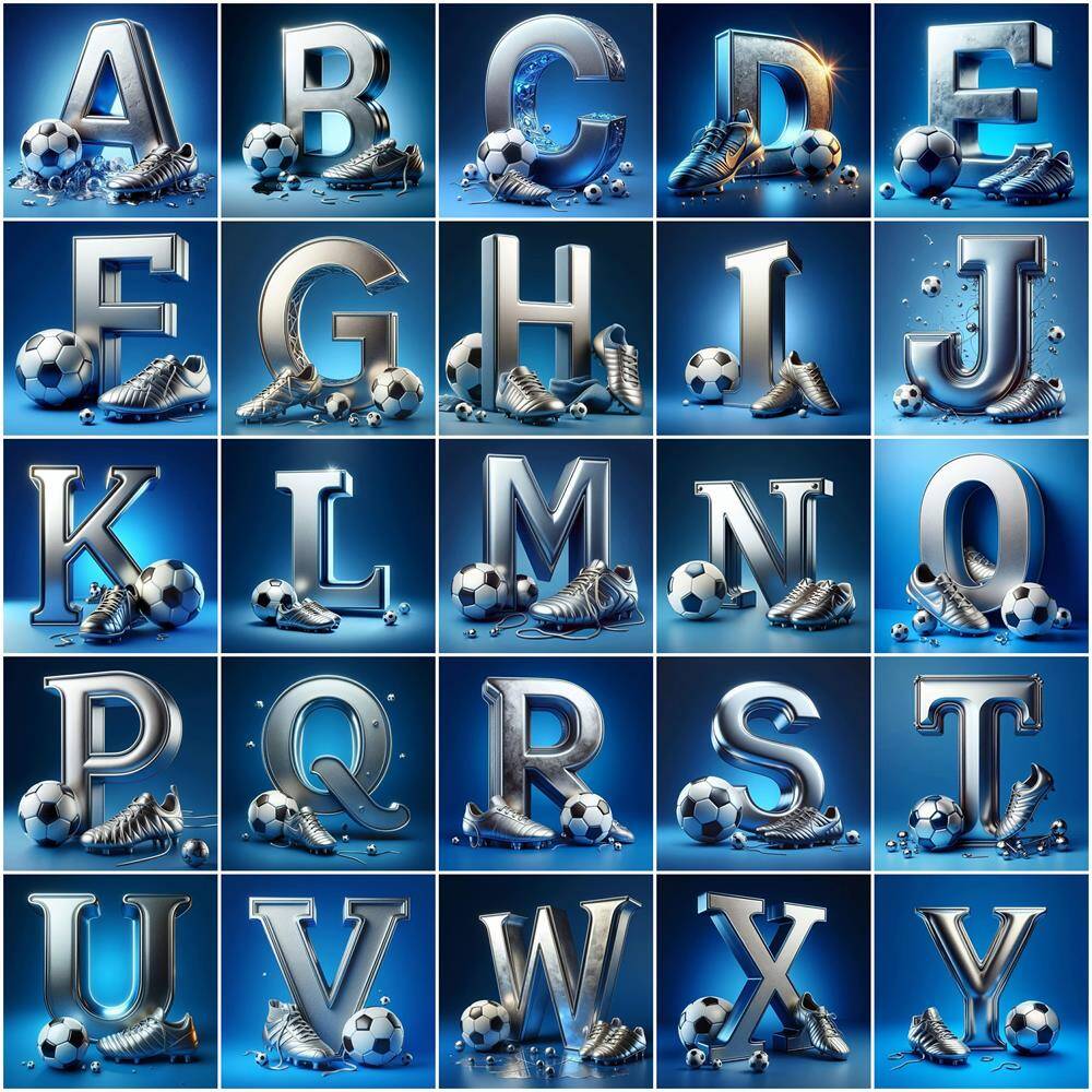 Resin Art Alphabet - EverShine Diamond Mosaic Letters DIY Art