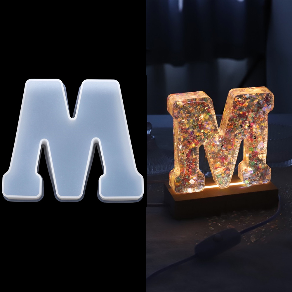 Resin Art Alphabet - 3 أحجام من A إلى Z