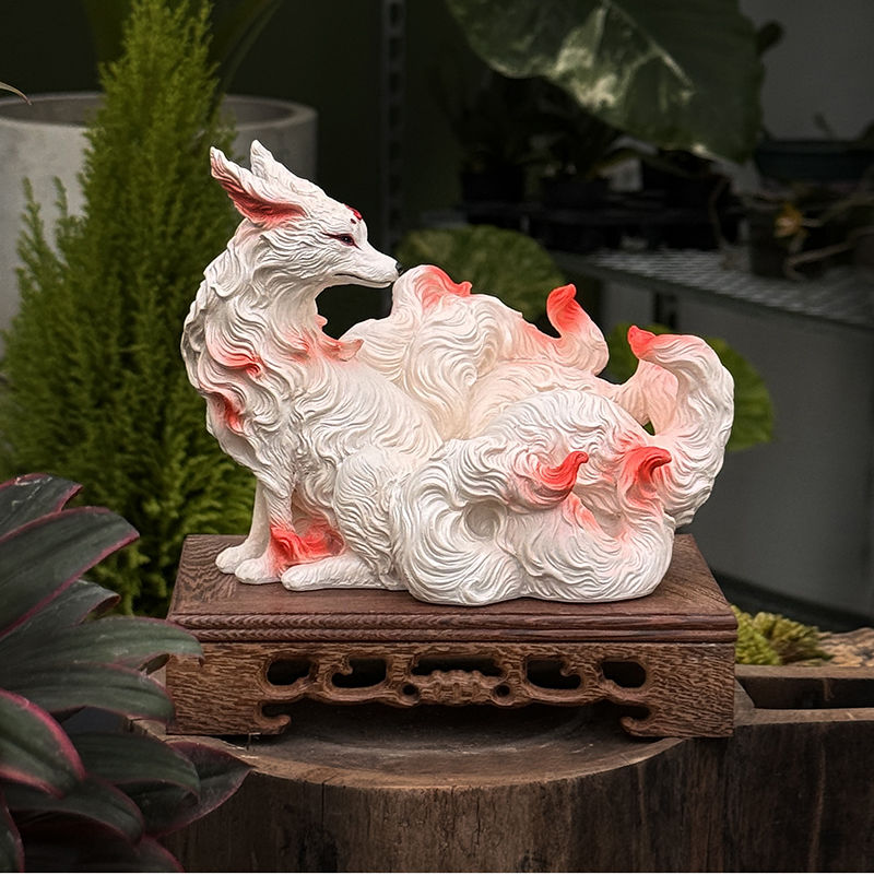 تماثيل الثعلب ذو الذيول التسعة - مراجعة Resin Art Anniversary Gift وسعره