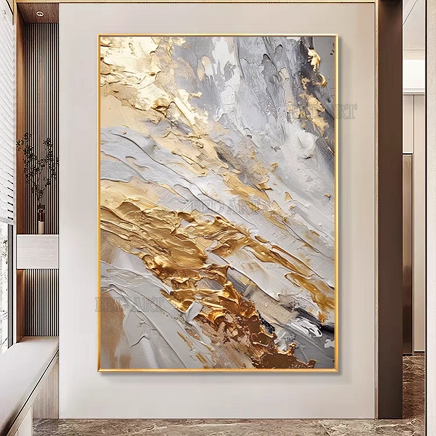 حجم كبير المعاصرة مجردة صورة ا - مراجعة Resin Art On Canvas وسعره