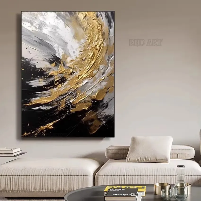 حجم كبير المعاصرة مجردة صورة ا - مراجعة Resin Art On Canvas وسعره