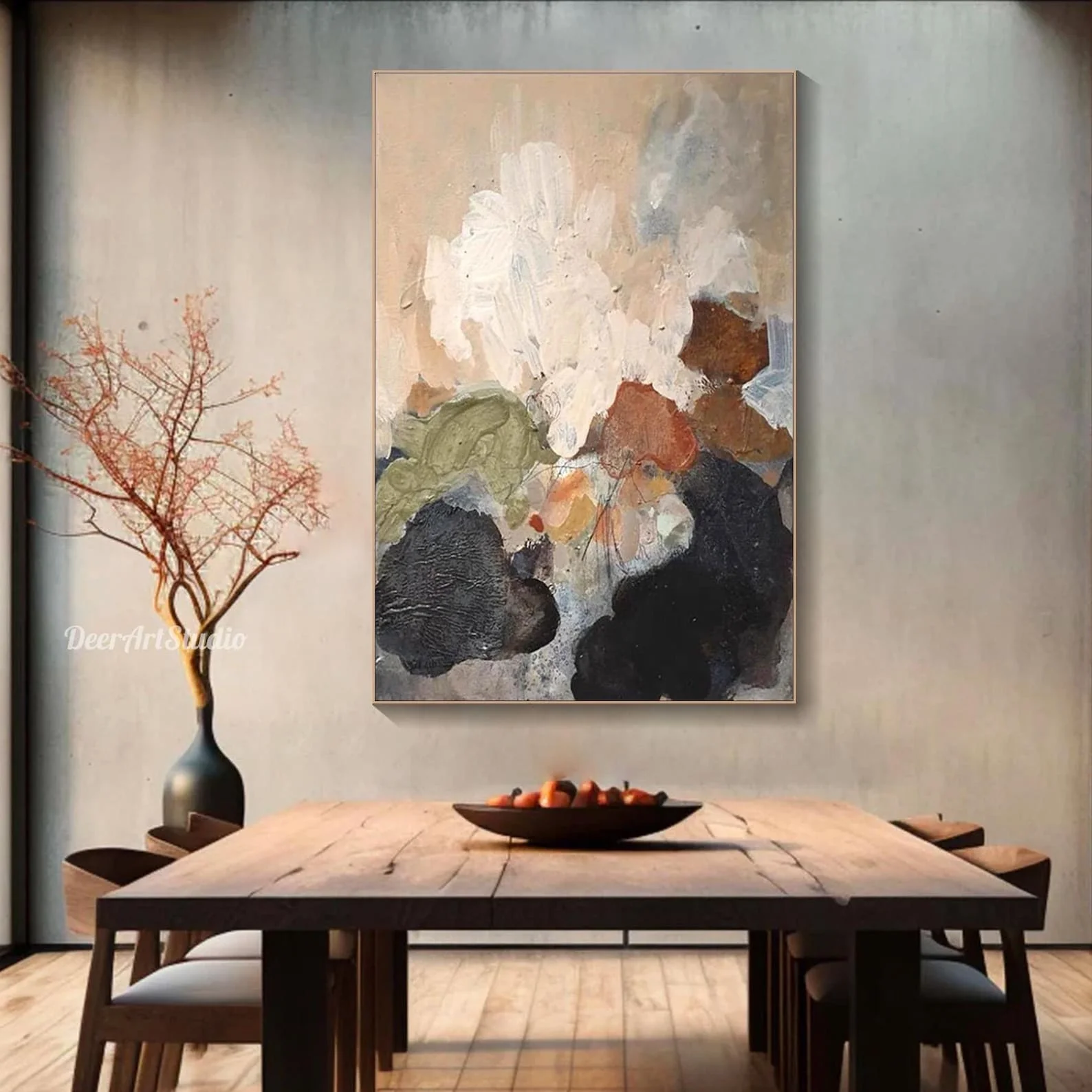 لوحة فنية تجريدية مرسومة يدويً - مراجعة Resin Art On Canvas وسعره