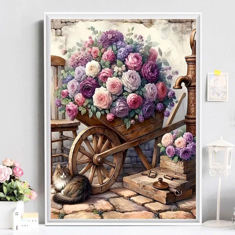 لوحة رسم بالأرقام للكبار: عربة - مراجعة Resin Art On Canvas وسعره