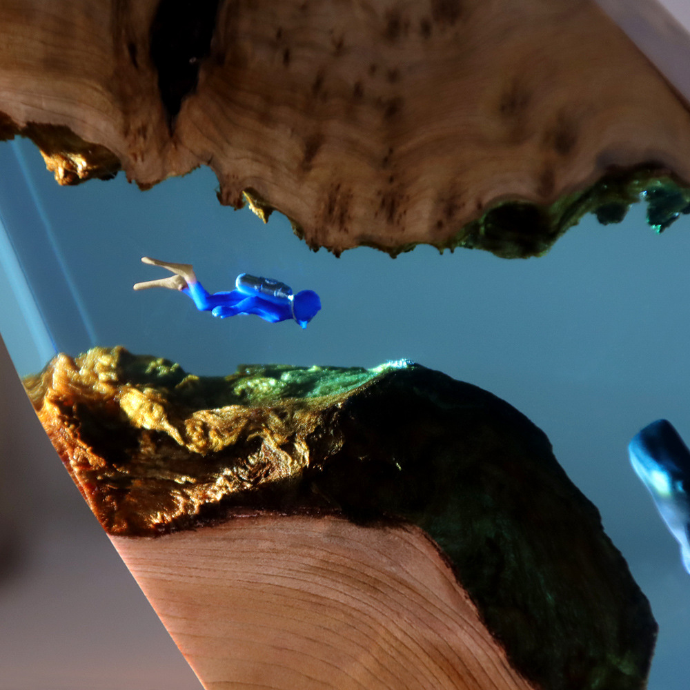 ديكور منزلي جديد على شكل غواصة - مراجعة Resin Art Anniversary Gift وسعره