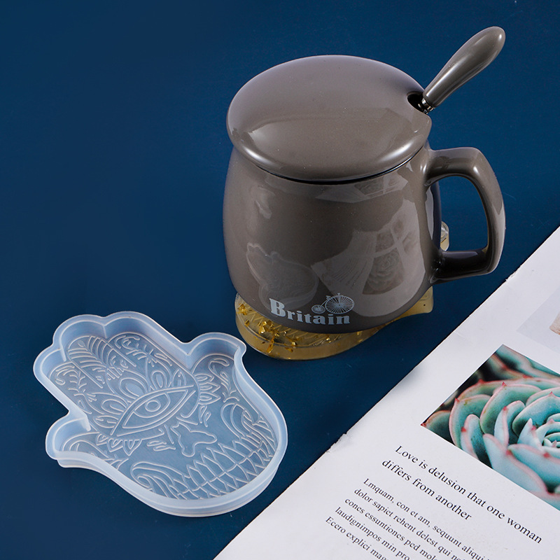 1 قطعة Coaster بها بنفسك كوستر - مراجعة Resin Art Mould وسعره