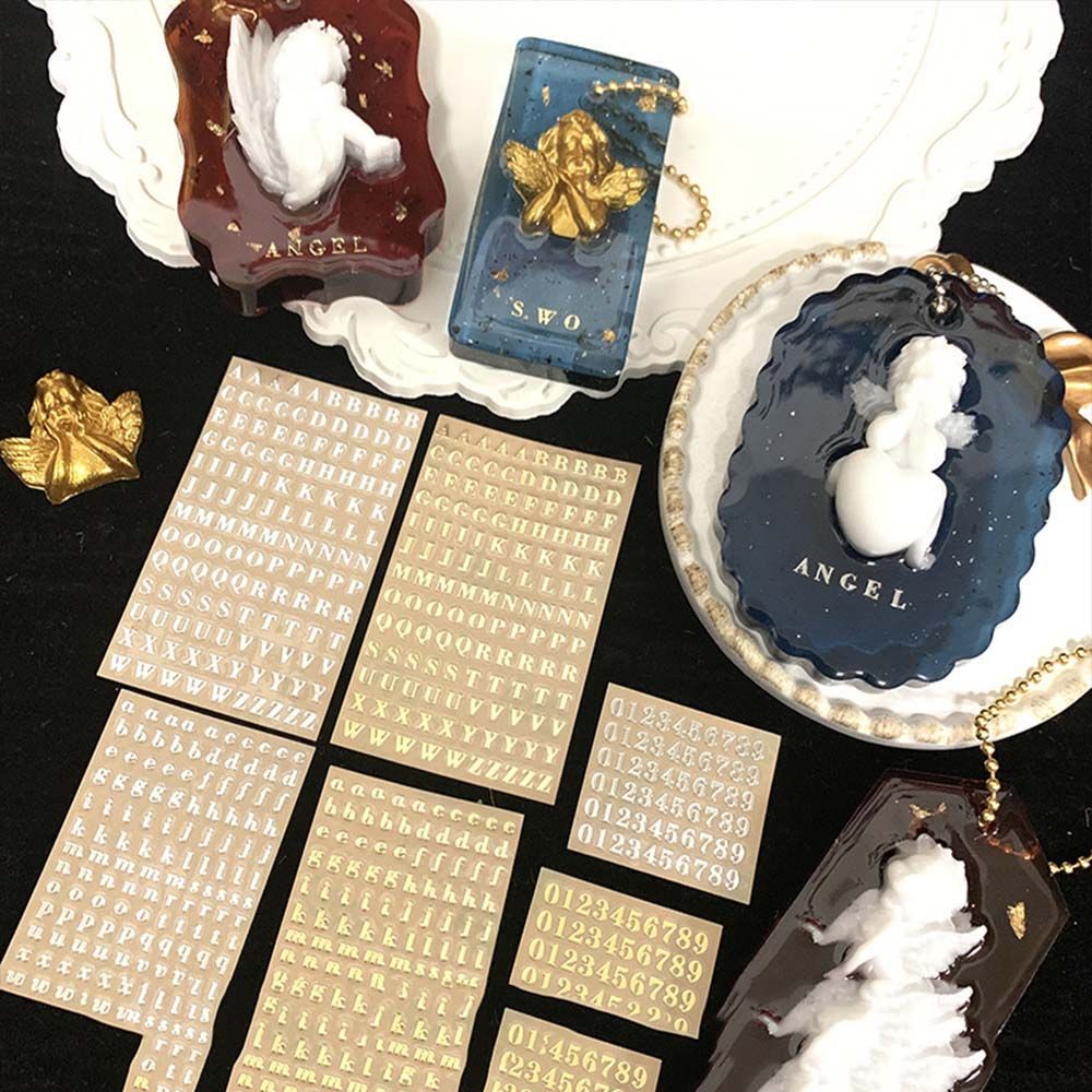 حروف إنجليزية لحشو راتنجات الإ - مراجعة Resin Art Alphabet وسعره