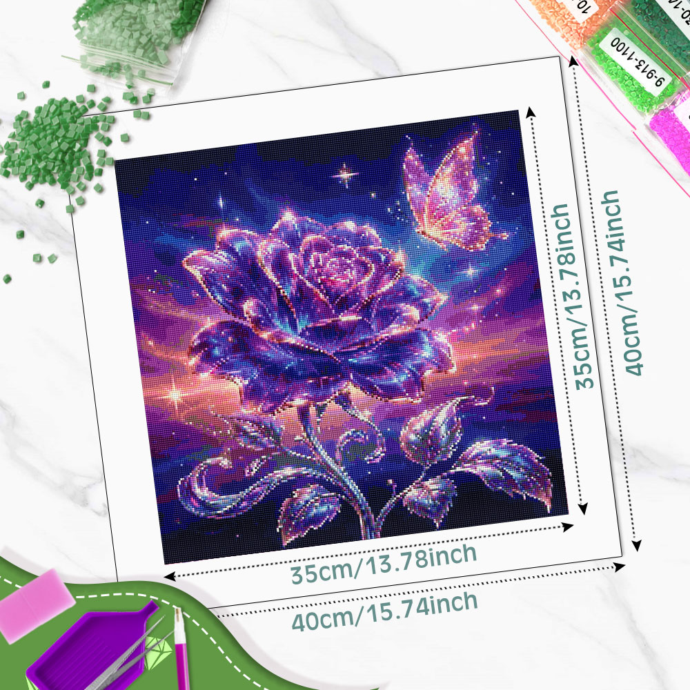 لوحات فنية مزخرفة بالألماس من  - مراجعة Resin Art For Rose وسعره