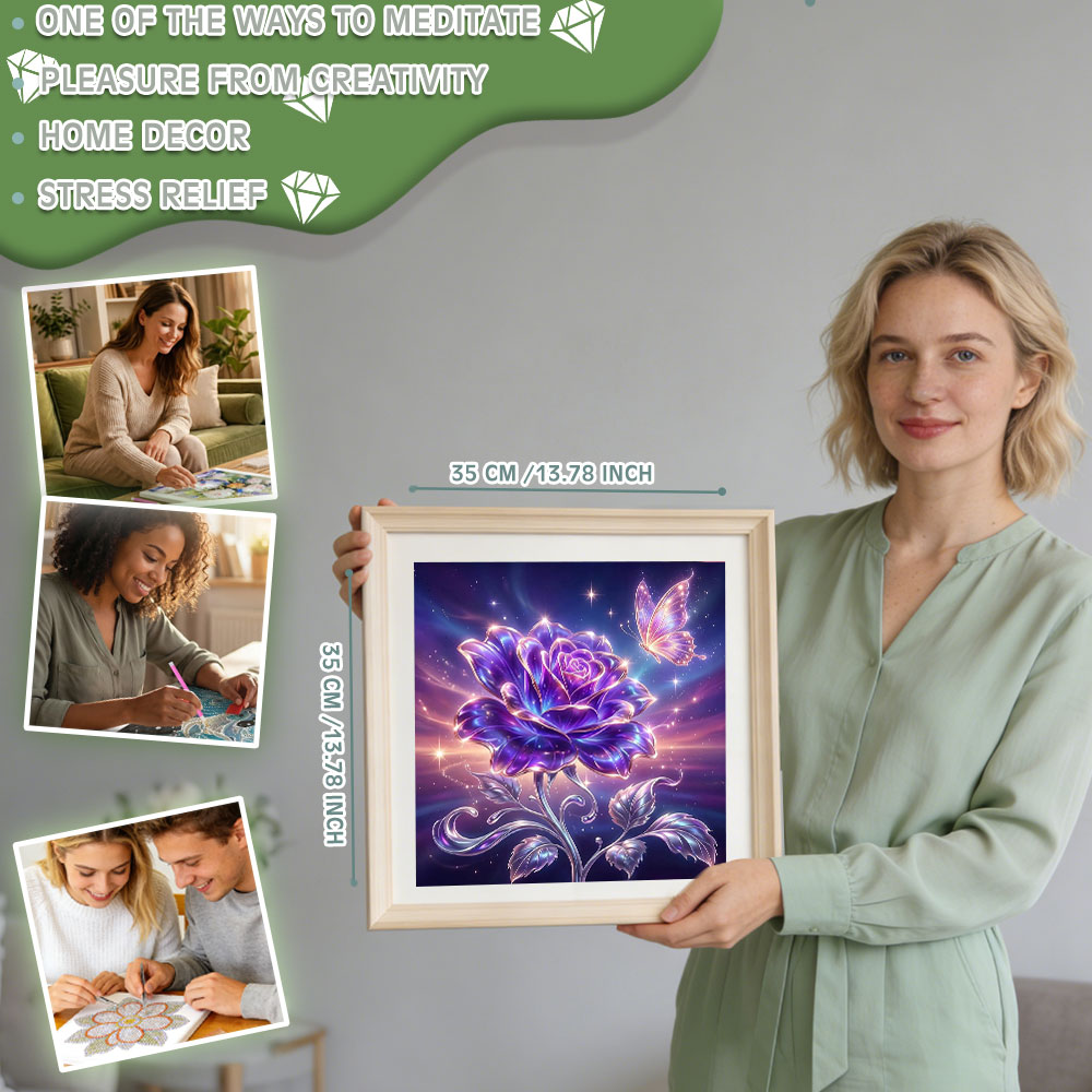 لوحات فنية مزخرفة بالألماس من  - مراجعة Resin Art For Rose وسعره