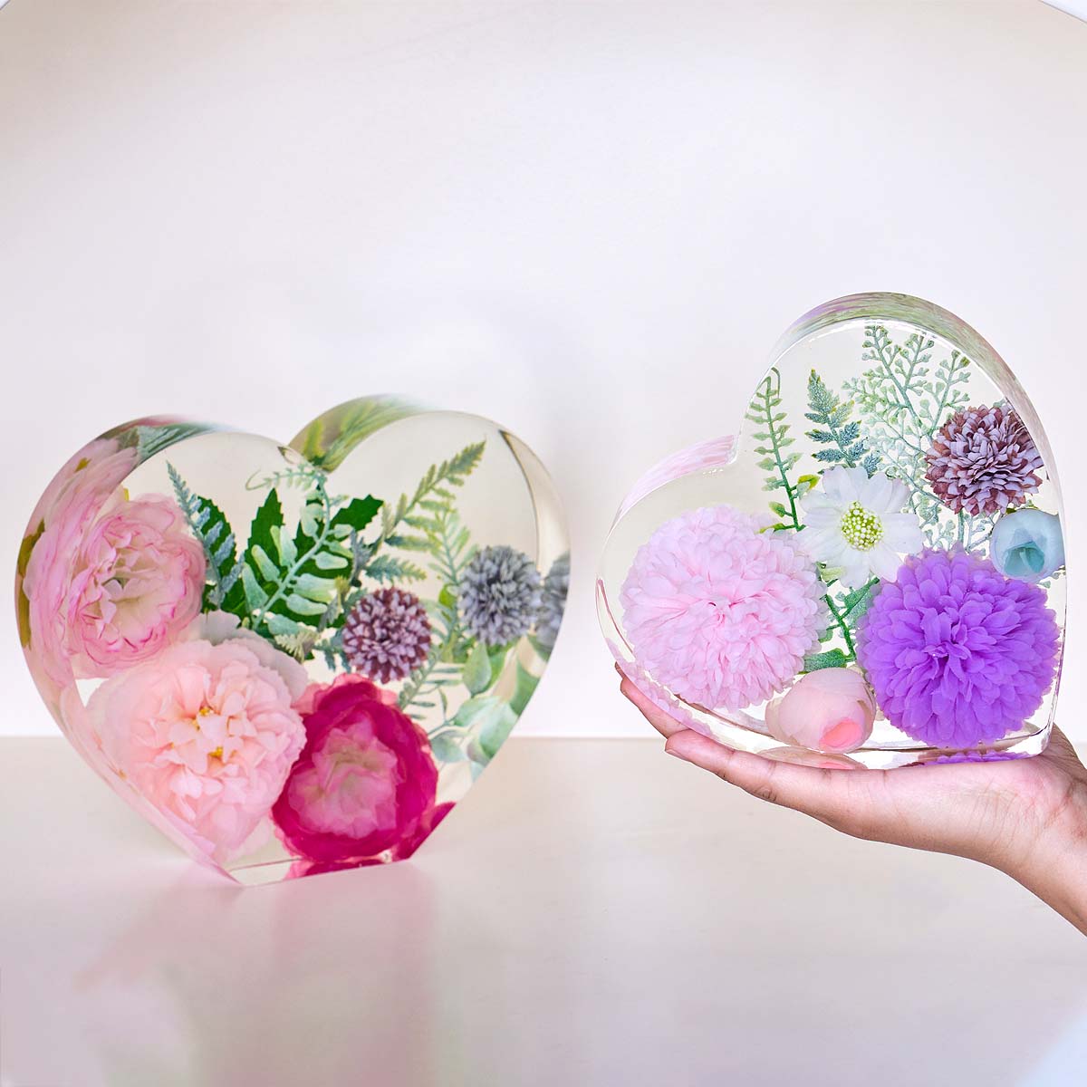 قالب سيليكون على شكل قلب سداسي - مراجعة Resin Art Mould وسعره