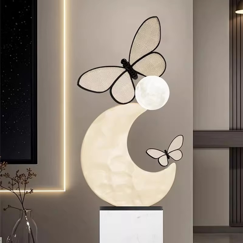 الحديثة الفاخرة الراتنج فراشة  - مراجعة Resin Art Floor Design وسعره