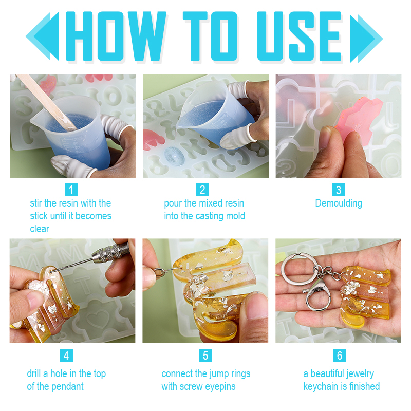 الأبجدية المفاتيح قوالب الأبجد - مراجعة Resin Art Alphabet وسعره