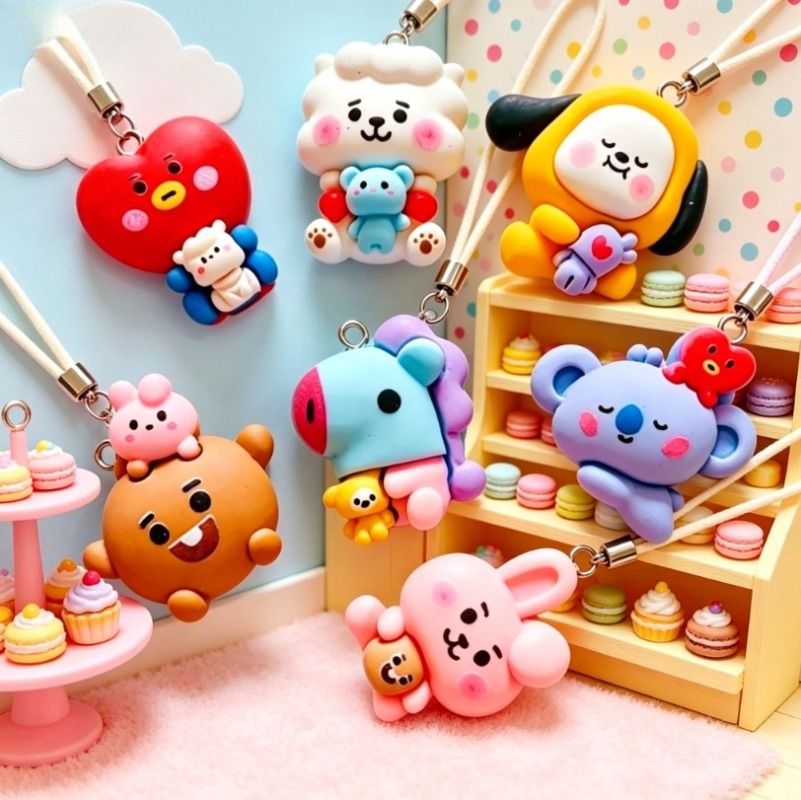 7 قطع من إكسسوارات BT21 الكرتو - مراجعة Resin Art Materials وسعره
