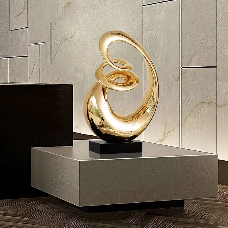 تمثال فني تجريدي لتزيين الغرف، - مراجعة Resin Art Anniversary Gift وسعره