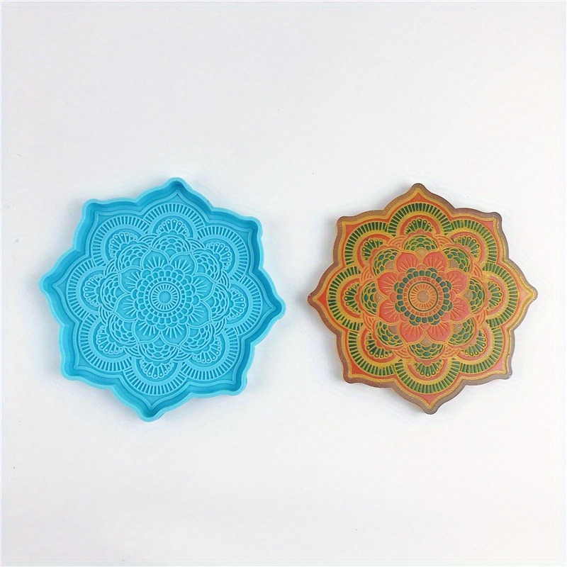 ماندالا كوستر قالب من السيليكو - مراجعة Resin Art Mould وسعره