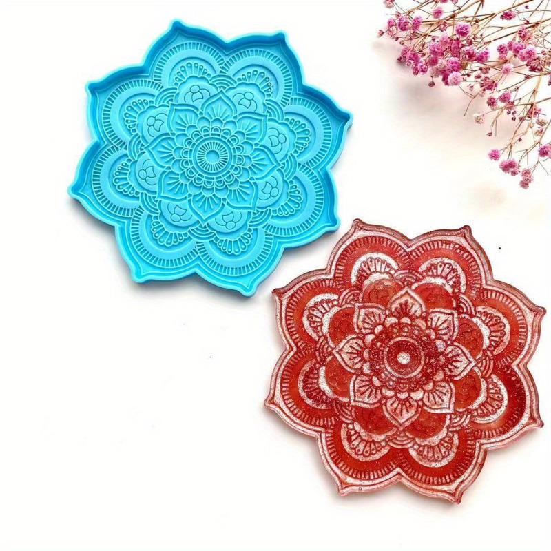 ماندالا كوستر قالب من السيليكو - مراجعة Resin Art Mould وسعره