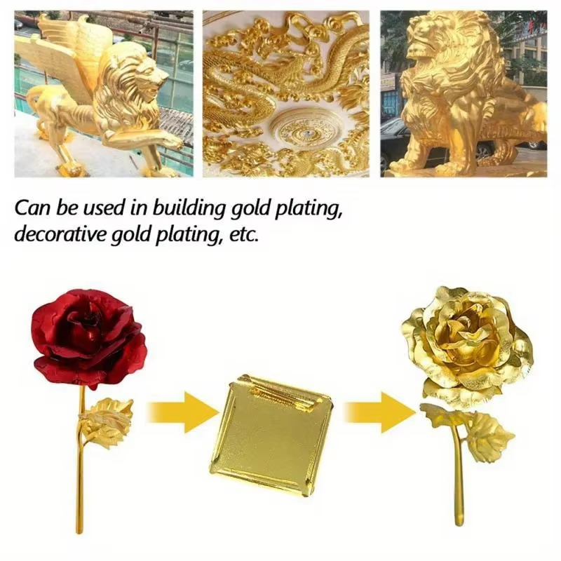 100 قطعة من ورق الذهب والفضة و - مراجعة Resin Art Anniversary Gift وسعره