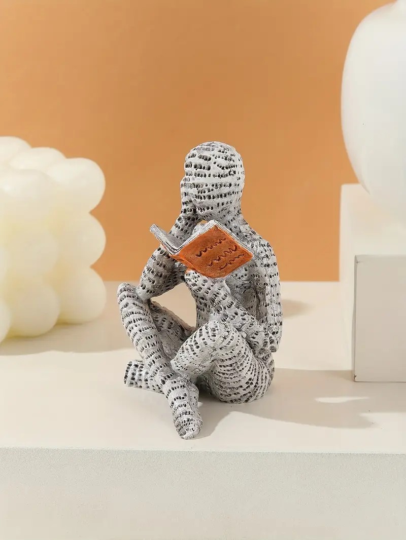 تزيين مع تماثيل فنية لللب، وقط - مراجعة Resin Art Anniversary Gift وسعره