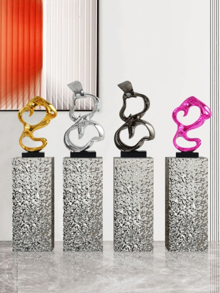 تمثال فني تجريدي مطلي كهربائيا - مراجعة Resin Art Anniversary Gift وسعره